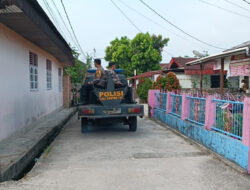 Polres Dumai Melaksanakan Patroli Rumah Warga Yang Kosong Karena di Tinggal Mudik.