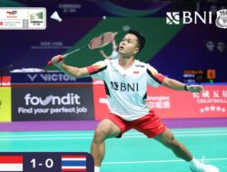Anthony Ginting Buka Keunggulan, Indonesia vs Thailand 1-0