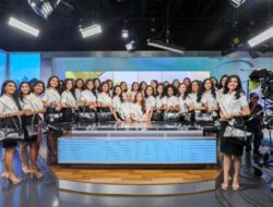 Momen Seru Finalis Miss Indonesia 2024 Jalani Tur Studio TV dan Radio iNews Media Group