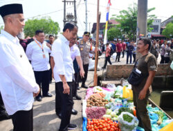 Presiden Republik Indonesia Ir. H. Joko Widodo Meninjau Perekonomian Pasar Senggol