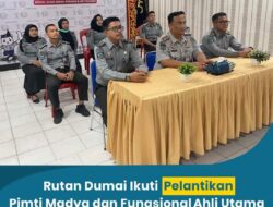 Rutan Dumai Ikuti Pelantikan Pimti Madya dan Fungsional Ahli Utama di Lingkungan Kementerian Hukum dan HAM